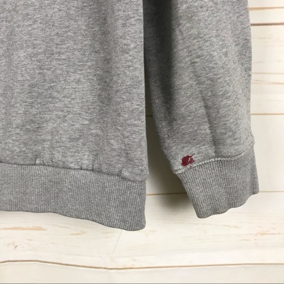 adidas Trefoil Logo Heather Gray Pullover Hoodie - Picture 9 of 14